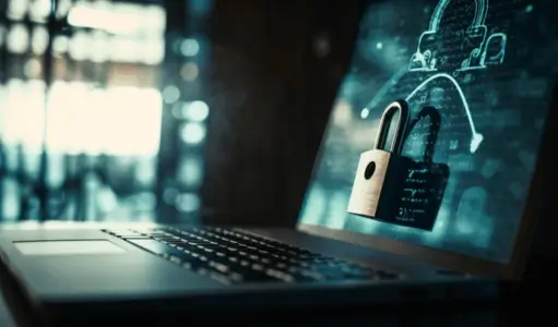 Foto grátis o sistema de segurança bloqueia os dados para segurança do computador gerados